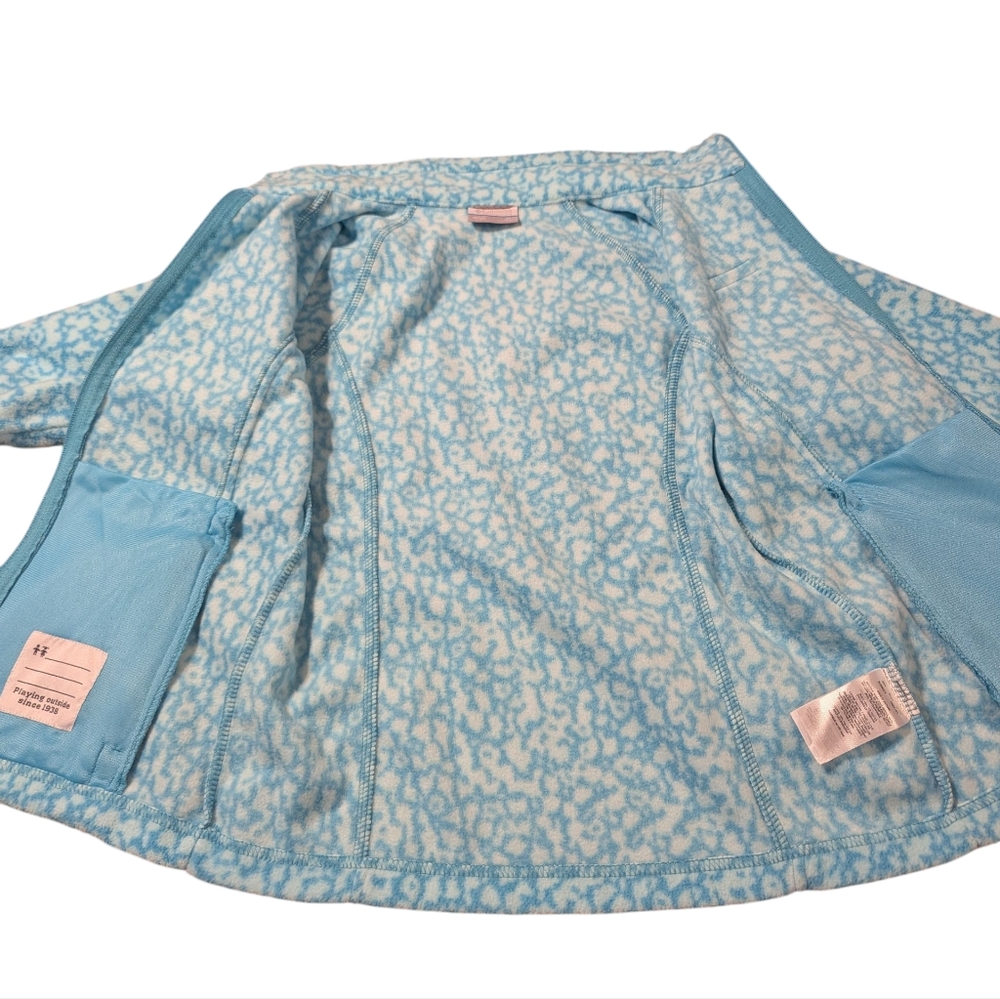 Columbia Kid's Patterned Fleece Jacket Size Medium 10/12 - Picture 6 of 11